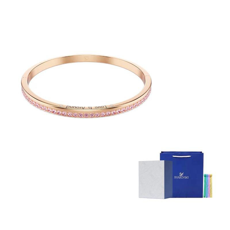 Swarovski Matrix Bangle L-Camellia Embossed Gift Box