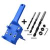 Kit di 41 guide per trapano per lavorazione del legno, perni di centraggio, localizzatore di fori dritti, strumento per fori di trapano per legno