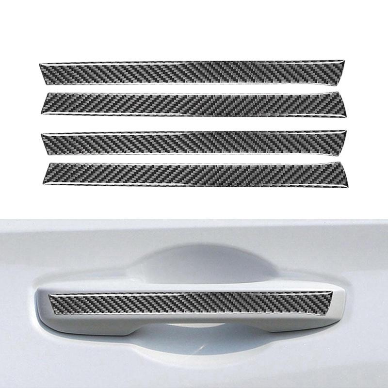 

4 шт. Накладки на ручки наружных дверей автомобиля, наклейка, настоящая углеродное волокно, автоаксессуары для Honda Civic 11-го поколения 2022
