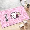 Custom HelloKitty Mat Personalized Name, Polyester Washable Indoor Entryway Rug, Gift for Christmas, Easter, Thanksgiving Day