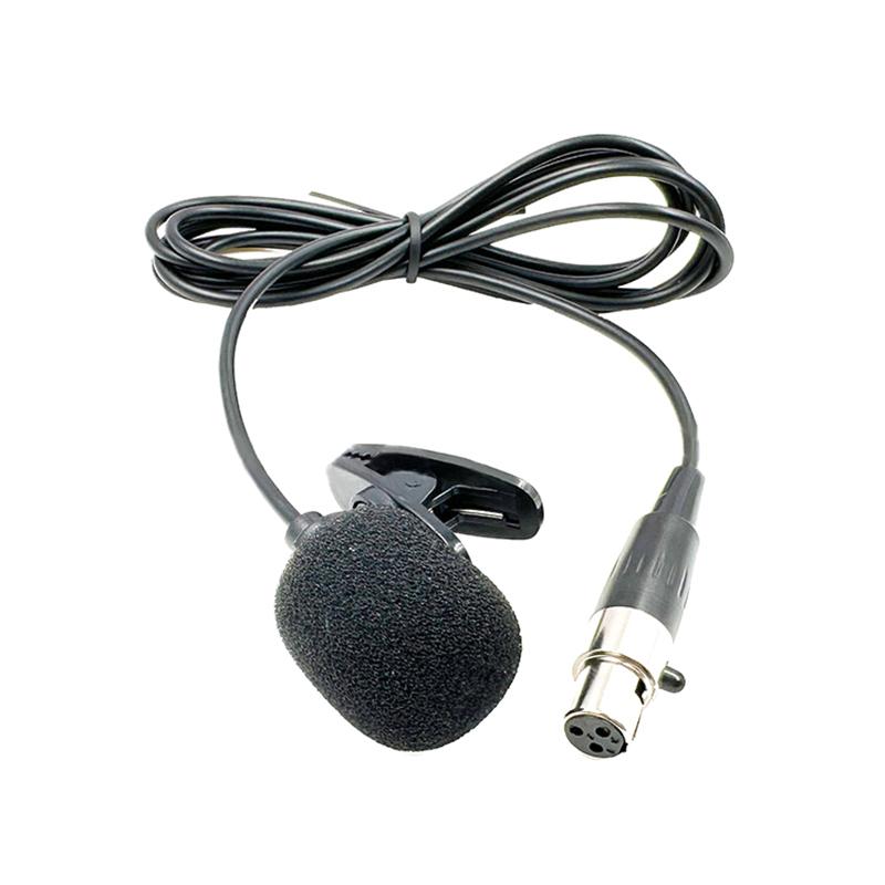 Professionelles Lavalier-Ansteckmikrofon für Akg Sennheiser Shure Drahtlosen Taschensender Mini 3-Pin XLR Verriegelbar 4-Pin