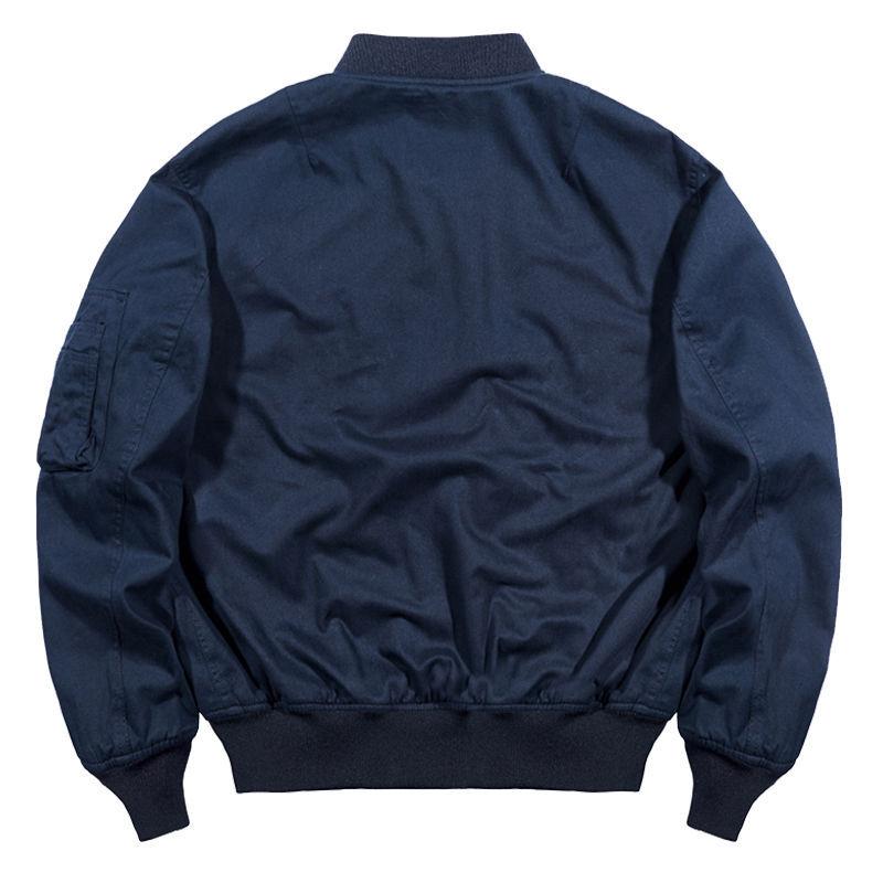 Frühlings- und Herbst-Air Force-Pilotenjacke Herren Baseballkragen Overalljacke Herrenmode Marke Übergröße Lockeres Hemd