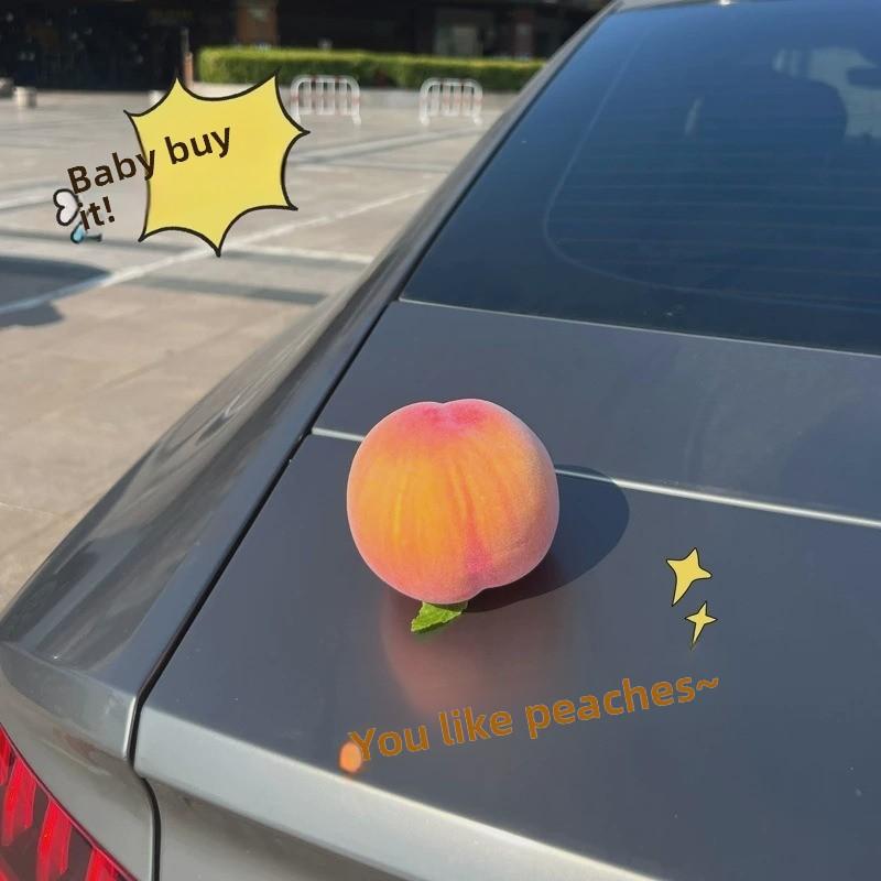 Simulation Apple Fruit Car Ornaments Car Center Console Safety Ornaments Interior and Exterior Christmas Ornaments