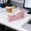 Portable Tape Holder Lightweight Sturdy Iron Desktop Tape Dispenser Minimalist Design Office Desk Accessories