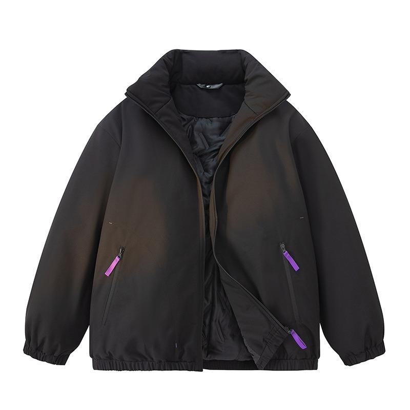 

OO стеганая куртка с воротником-стойкой для мужчин и женщин на осень и зиму, утолщенная свободная стеганая куртка для пар 2XL