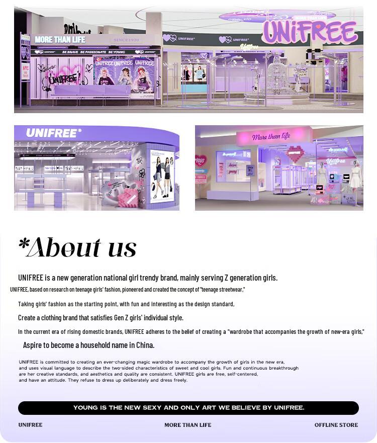 UNIFREE Women's Relaxed Embroidered Low-Rise Flare Pants