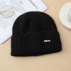 Women's Wool Hats with Autumn and Winter Versatile Thickened Warm and Cold Knitted Hats Showing Face and Ear Protection Cold Hats