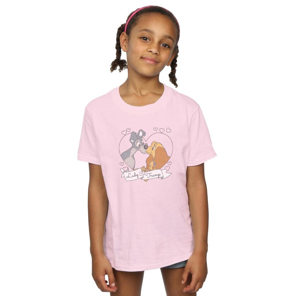 Disney Girls Lady And The Tramp Love Cotton T-Shirt