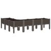 Plant Box with Legs Brown 160 x 120 x 42 cm PP