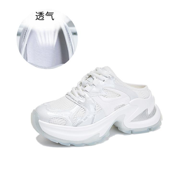 

Suction film bottom bag head slippers women s 2025 summer new casual versatile sandals women s wear high-end fashion semi-drag 40 білий