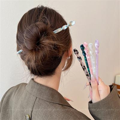 1PC Vintage Chinese Style Hair Sticks For Women Girls Fashion Hair Pin Chopstick Shaped Hair Clips Pins Jewelry Hair Accessories