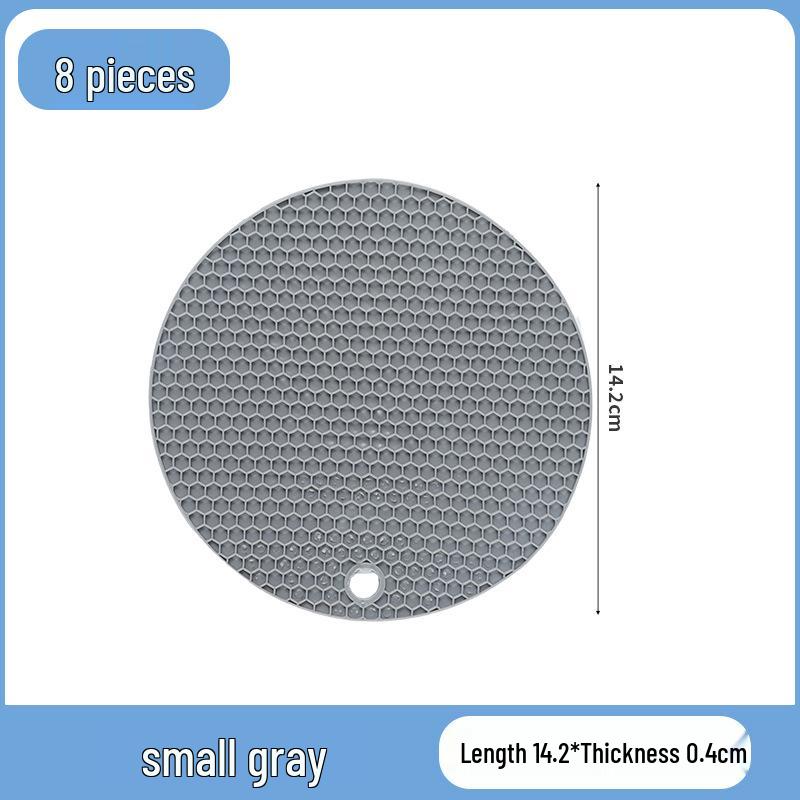 Round Silicone Honeycomb Heat-Resistant Placemat & Coaster