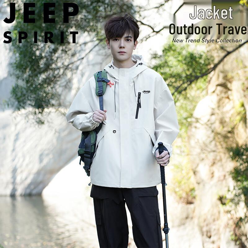 JEEP SPIRIT Men's Hooded Casual Jacket
