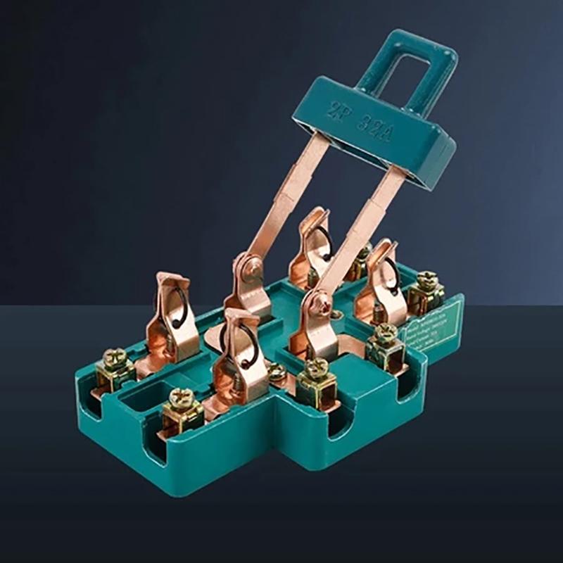 2 Pole Double Throw Knife Disconnect Switch 32A 63A 100A Dpdt Cutter Safety Disconnect Switch Power Disconnect Switch
