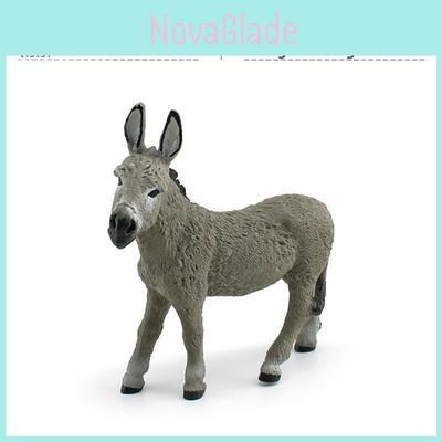 Pvc Animal Donkey Model Figurine Set With Static Design For Childrens Educational Play