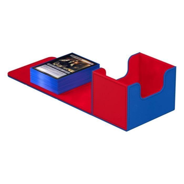 Boîte de rangement pour cartes - Ultimate Guard - Sidewinder 100+ - Bleu/Rouge - XenoSkin SYNERGY - Mixte