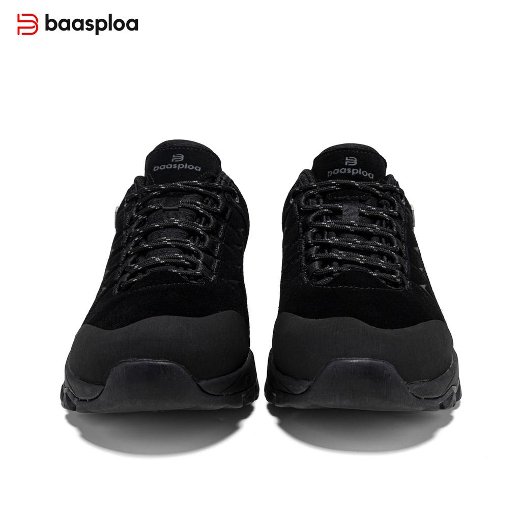 BAASPLOA Herren Outdoor Bergsteigerstiefel Rutschfest Bequem Outdoor Strapazierfähig Wanderschuhe Herren Herbst/Winter Herrenschuhe Aktion