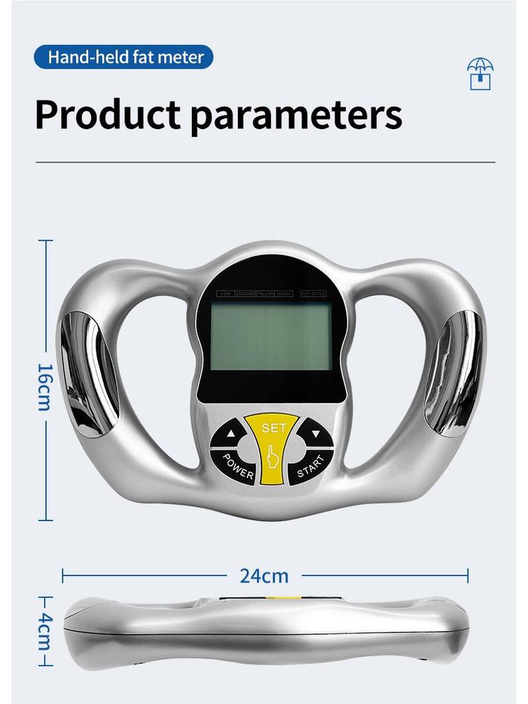 Handheld BMI Fat Tester: Portable Electronic Body Fat Analysis Device