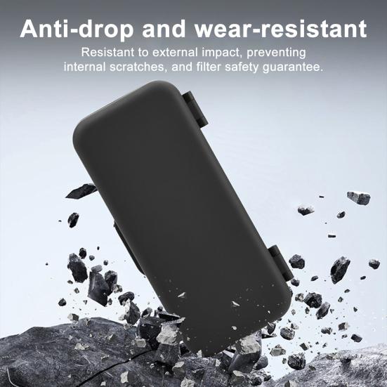 Filter Carrying Case for DJI Osmo Pocket 3 Water Dust Resistant Optics Lens ND UV CPL Filter Memory Card Accessories Storage Organizer Box