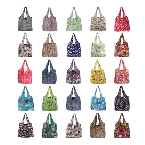 Faltbare Einkaufstasche Große Wiederverwendbare Einkaufstasche mit Beutel Tragbare Leichte Handtasche Umweltfreundliche Waschbare Tragetasche für Einkaufen Outdoor Reisen Zuhause