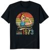 Retro Vintage Awesome Since 1973 Woman Power T-shirt