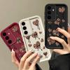 Leopard Print Heart Printed TPU Phone Case For Samsung Galaxy S25 Edge S24 FE S23 S22 Ultra Plus A17 A56 A36 A16 A15 A55 A54 A53 5G Soft Phone Cover