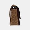 [Pre-Owned] Madison 23 Camellia Metal Buckle Snake Print Detail Glossy Flap Coated Canvas Chain Small Square Crossbody Shoulder Ba - Very Good #ZTWXGE