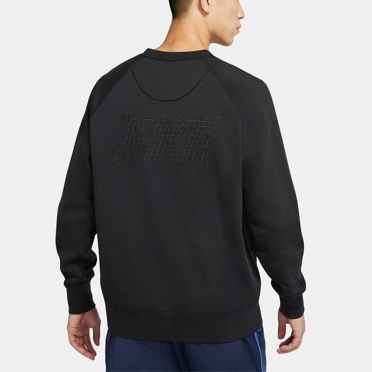 Nike Sweatshirts Men's Black Crew Neck Moderate Regular DH1381-010