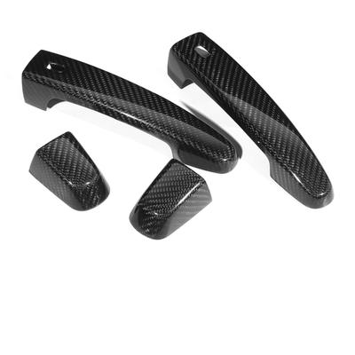 4pcs Carbon Fiber Side Door Handle Cover Trim Fit for Chevrolet Camaro 20172018