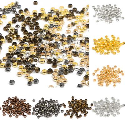 100-500 ks/šarže Výroba šperků Kuličky Průměr 1,5-4 mm Vysoce kvalitní potřeby pro šperkařství Zarážky Horký prodej Komponenty Pro DIY Korálky rozlišovací Korálky koncové Příslušenství