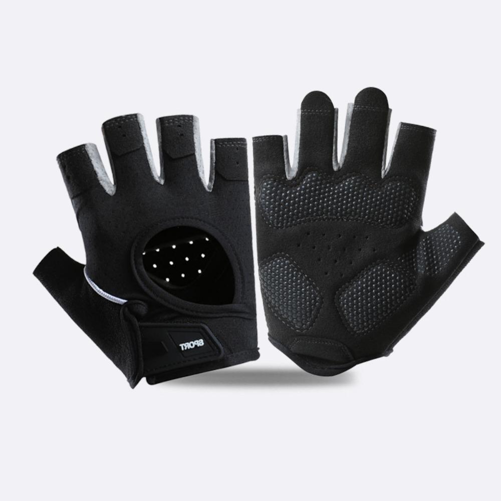 Wear-Resistant Motorcycle Gloves Vintage Men'S Fingerless Gloves Racing Finger Mittens Accessories