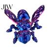 Robot Insect Decoration 3D Printed Mechanical Bee Figurine, Hornet Ornament with Movable Joints, Articulated Wasp Joints Model Fidget Toy, for