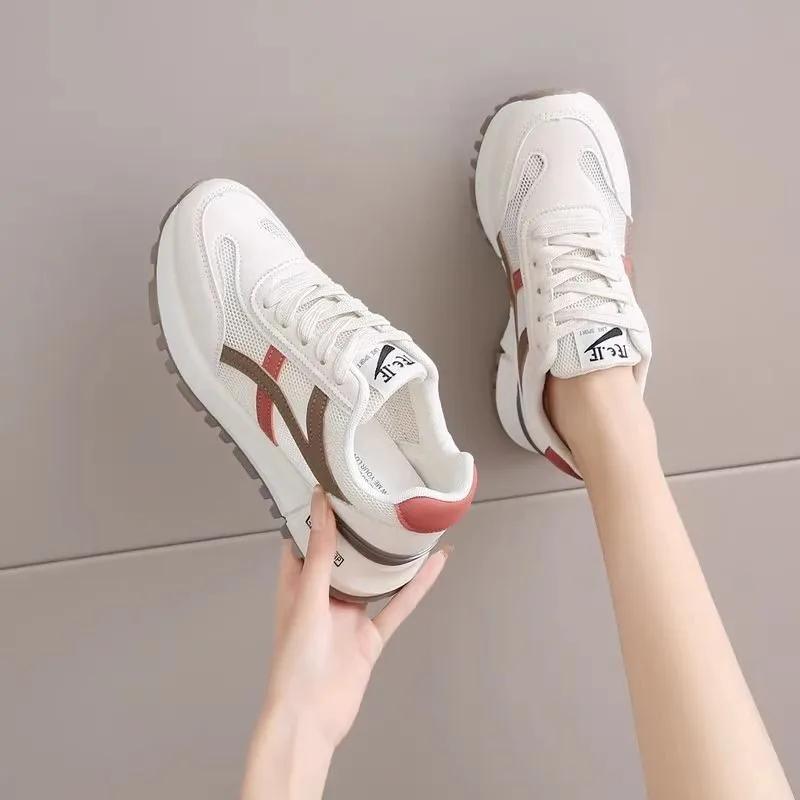 Spring New Small Fragrant Style Trendy Comfortable Thick Sole Shoes Fashionable and Versatile Casual Cookie Shoes