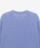 BASIC HOUSE Women'S Cool Sorona Semi-Overfit Round Neck Long Sleeve T-Shirt Blue Lzts3201