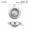Kitchen Sink Filter Stainless Steel Mesh Sink Strainer Filter Sewer Mesh Strainers Bathroom Sink Strainer Drain Hole Filter Trap