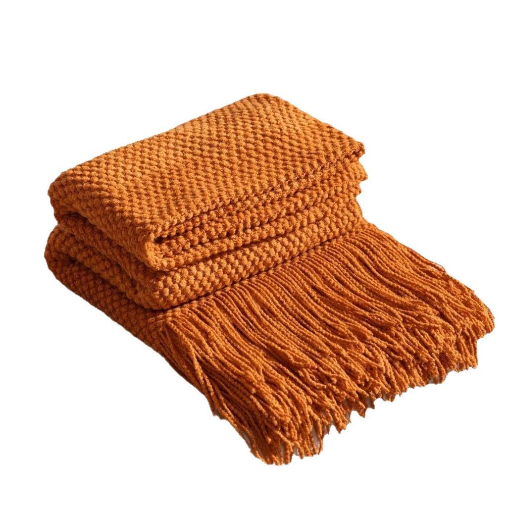 Simple Style Decorative Wool Blanket for Home or Sofa Use