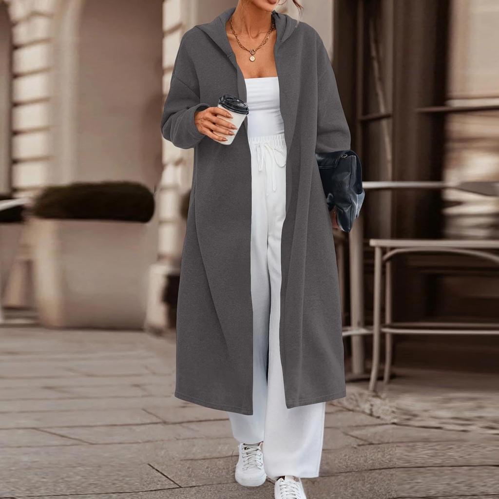 Women's Long Loose Fit Cardigan Coat Fashion Casual for Commute