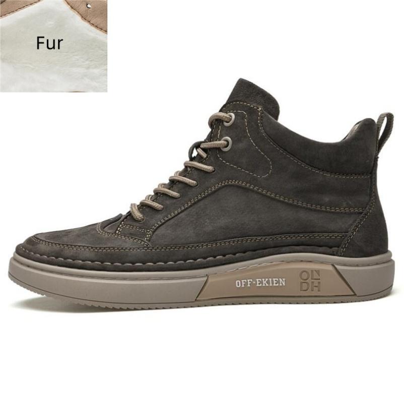 Winter Schneestiefel Retro Stiefel Herrenschuhe High Top Sneaker Freizeitschuhe Mode Herren Plüsch Warm Hohe Qualität Cowboy Stiefel