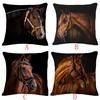 Creative Pillow Fashion Cartoon Animal Horse Home Decor Cotton Linen Cushion