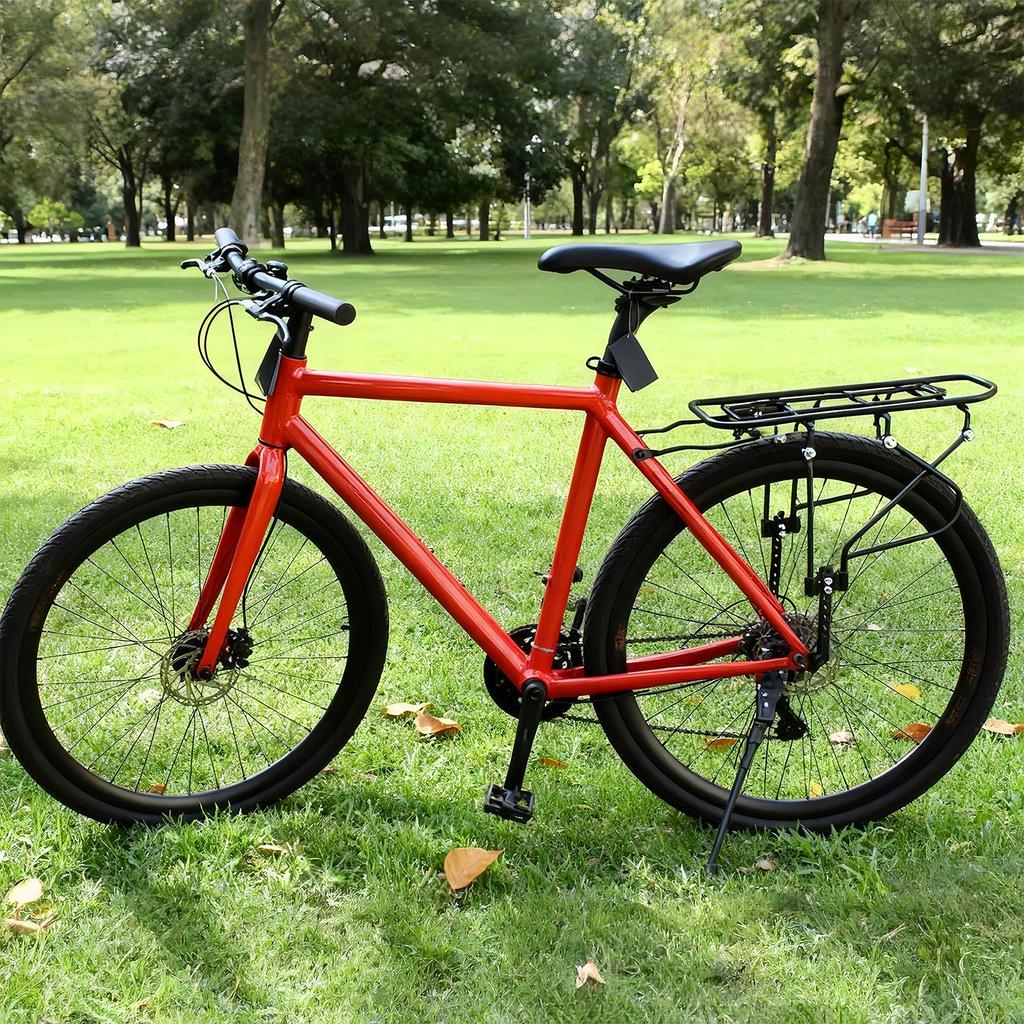 Bike Rear Rack 200kg large Capacity Heavy Duty Holder Adjustable Steel Bike Cargo Rack For Cycling Road Commuting Work Delivery