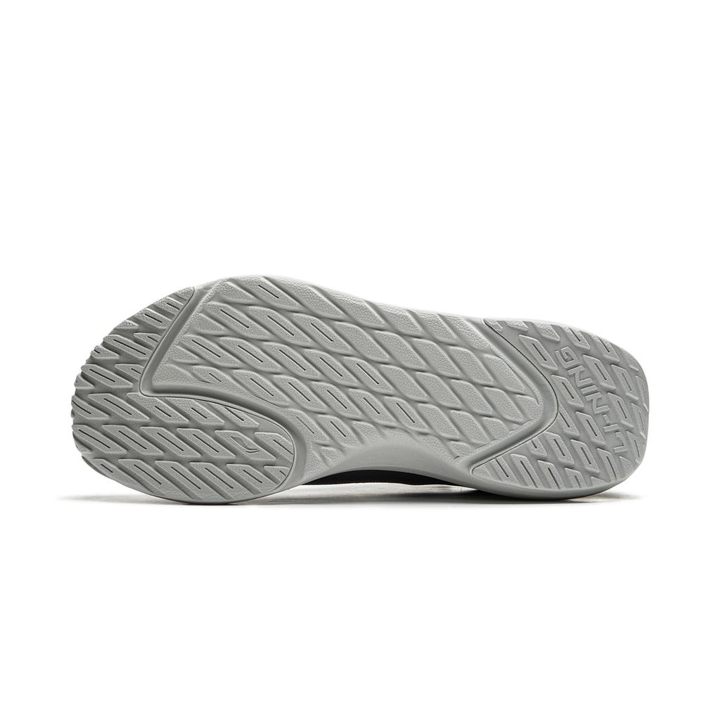 Li-Ning Мягкая ткань Go, удобная, модная, нескользящая, износостойкая, низкая повседневная обувь, мужские кроссовки, серо-зеленые AGLU099-2