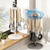 8 Haken Topf Schaufel Rack Bewegliches Löffel Hängeregal Praktisches Besteck Aufbewahrungsregal für Zuhause