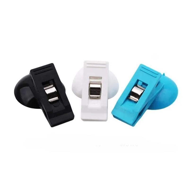 2 bucăți/set Suport cu ventuză Suport fereastră mașină Cleme cu ventuză Cârlig Clemă cu ventuză neagră Suport detașabil cu ventuză pentru perdea de soare