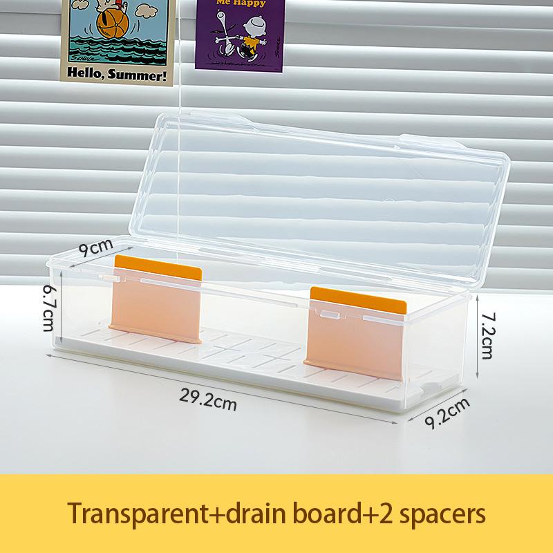 Ultraman Card Storage Box Transparent Square Clamshell Yu-Giu King Card Storage Box Large Capacity Sorting Box
