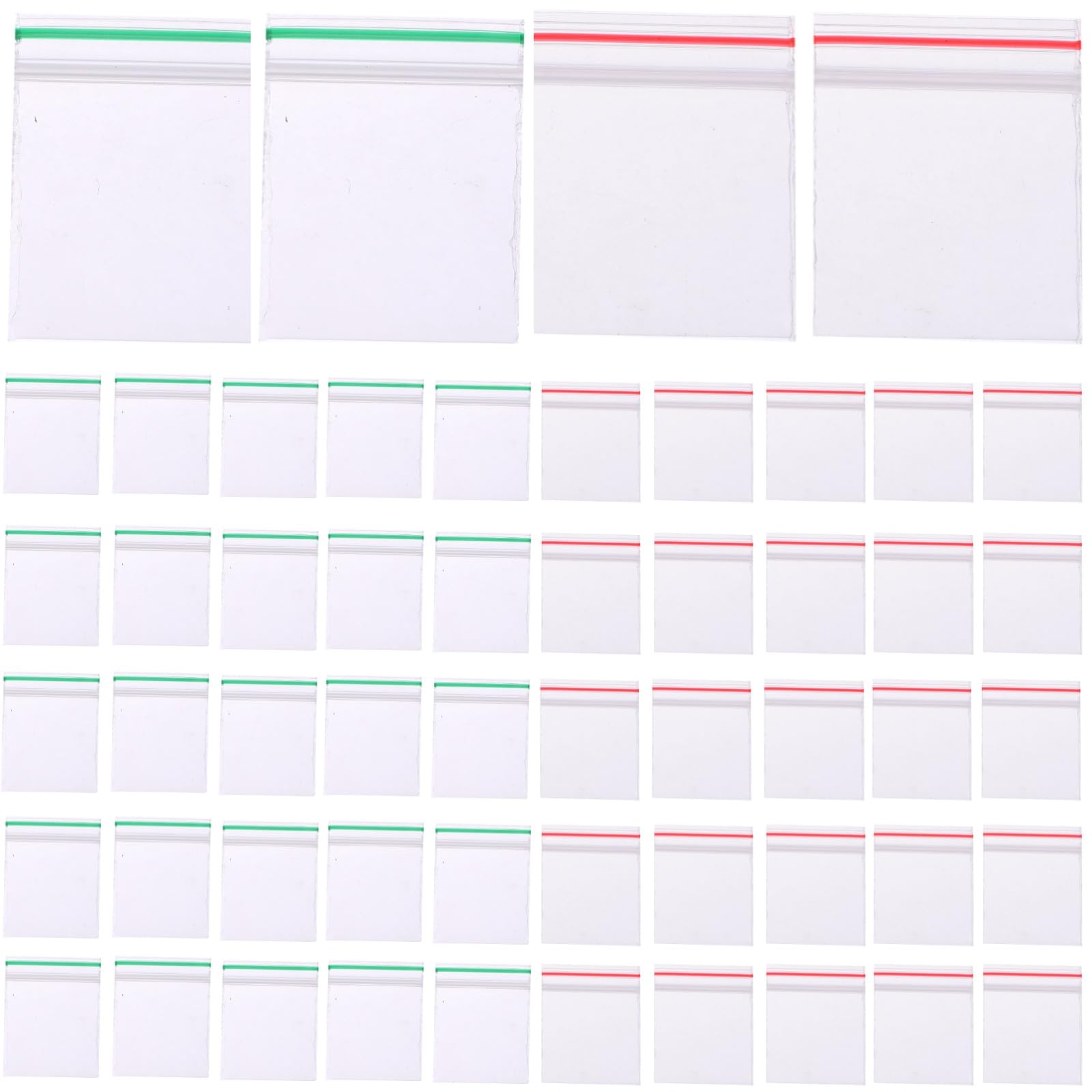 

Маленькие пластиковые пакеты на молнии Rubonarie, 2,5x3 см, по 300 пакетов в каждом, всего 600 пакетов (Зеленый, Красный)