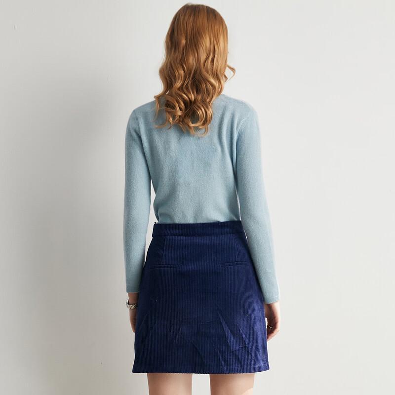 PALUOPO Women's Pure Color Cashmere Pullover Sweater