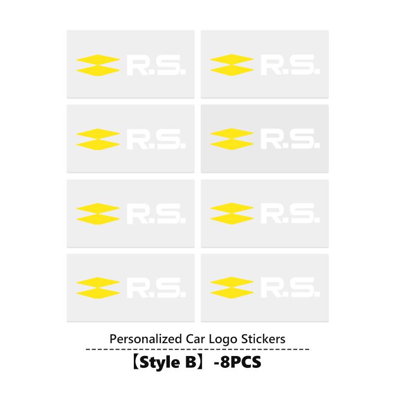 Car Logo Emblem Rear Trunk Stickers Badge Accessories For Renault Clio Kadjar Espace Symbol Dacia RS Megan Scenic Logan Laguna NN40
