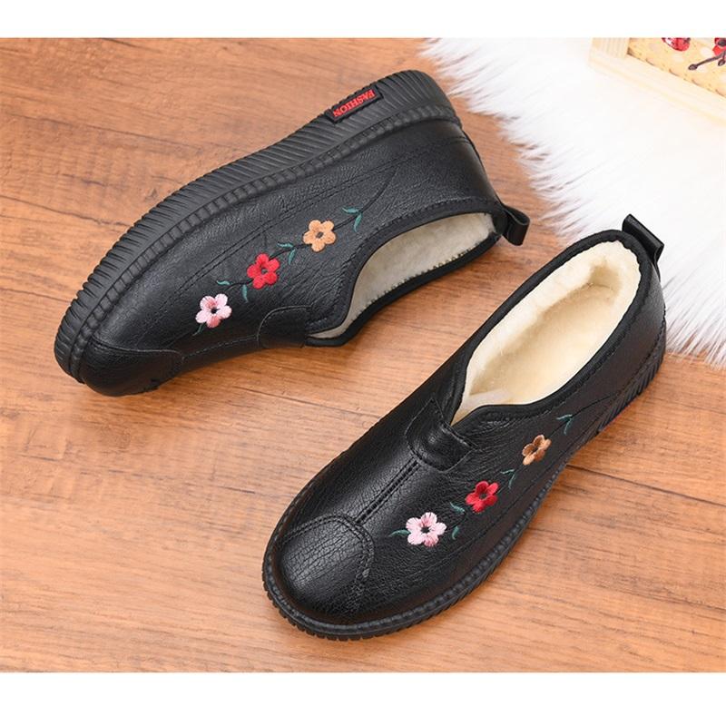 Women's Winter Cotton Shoes With Added Velvet Thickened Insulation Anti Slip And Cotton Boots