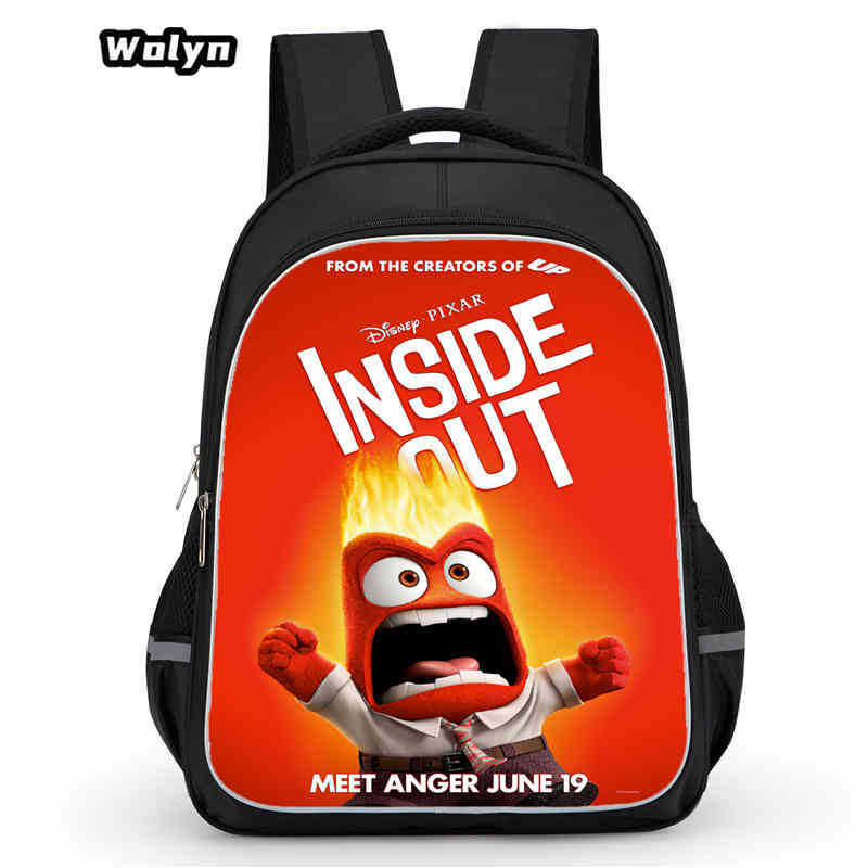 Mind Secret Service 2Ide Out Simple Cute Backpack Student School Bag Backpack