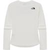 The North Face Mountain Outdoor Logo Crew Neck Fitted Long Sleeve T-Shirt Women Tops Ivory NT7TR30J